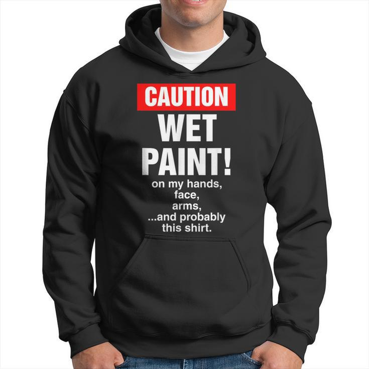 House Painter Caution Wet Paint Decorating Profession Retro Hoodie