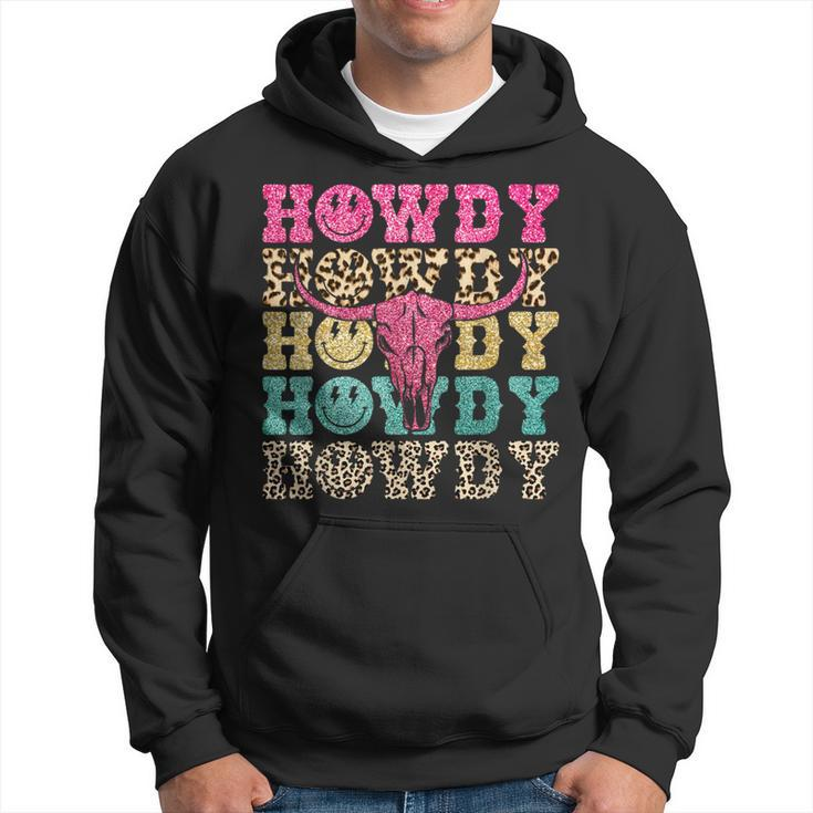 Howdy Smile Face Rodeo Western Country Southern Cowgirl Hoodie