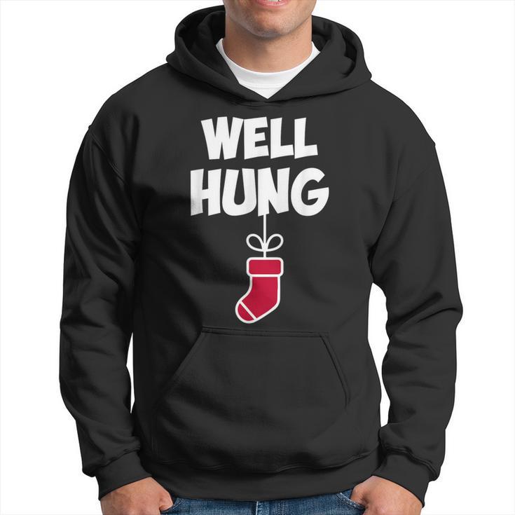 Well Hung Christmas Christmas Stocking Hoodie