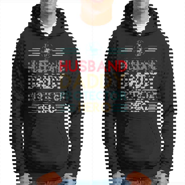 Hunter Dad Husband Daddy Protector Hero Hunting Fathers Day Hoodie