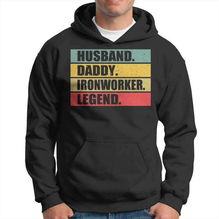 Husband Dad Ironworker Quote Vintage Fathers Day Hoodie