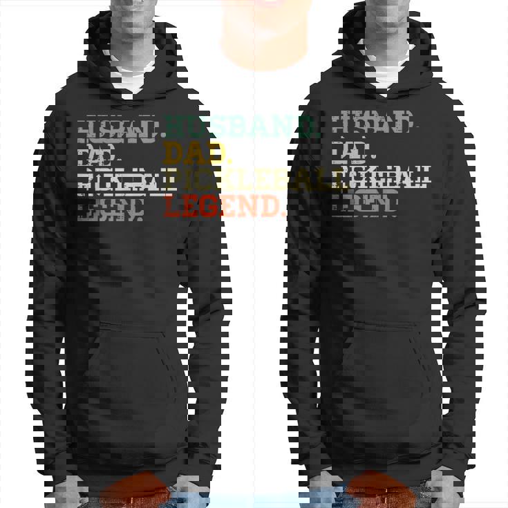 Husband Dad Pickleball Legend Pickle Ball Papa Grandpa Men Hoodie