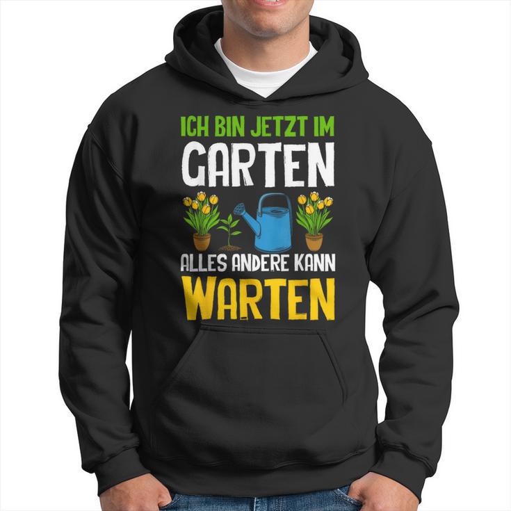 Ich Bin Im Gartenarbeit Hobbygärtner Gärtner Schwarz Hoodie