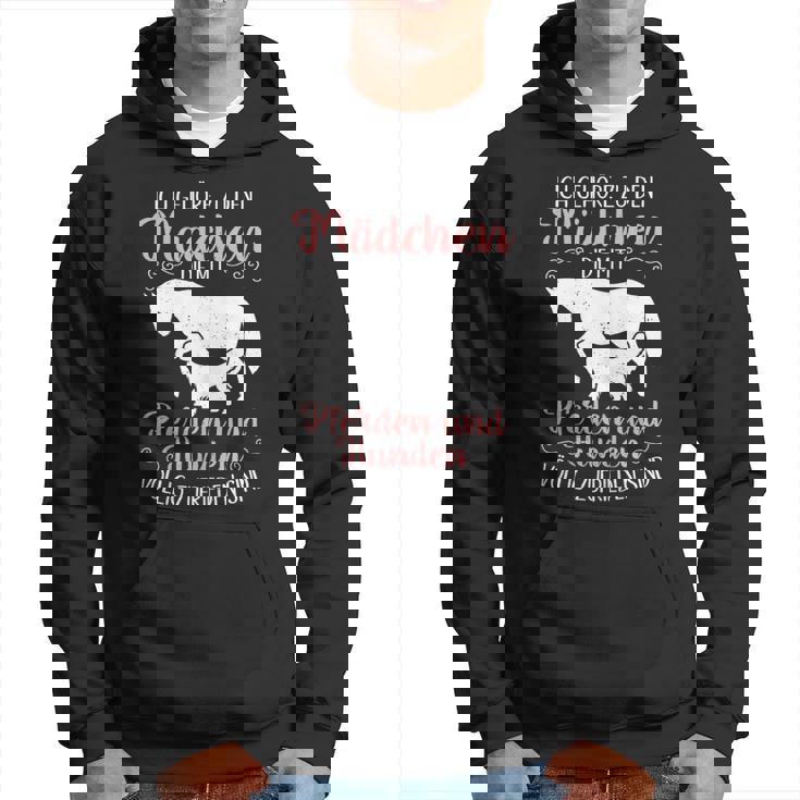 Ich Gehöre zu den Mädchen: Pferdereiten & Hunde Hoodie