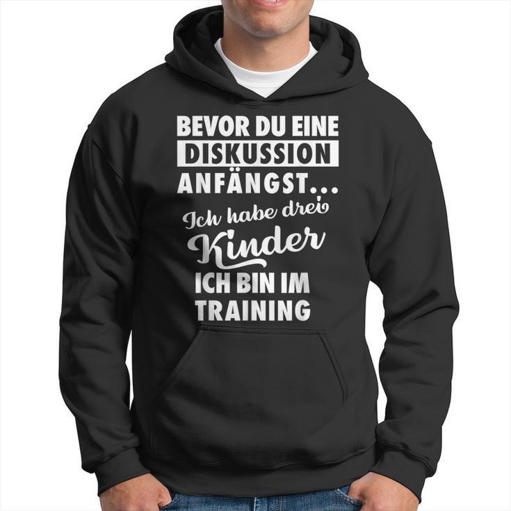 Ich Habe Drei Kinder Father Und Kinder Kapuzenpullover