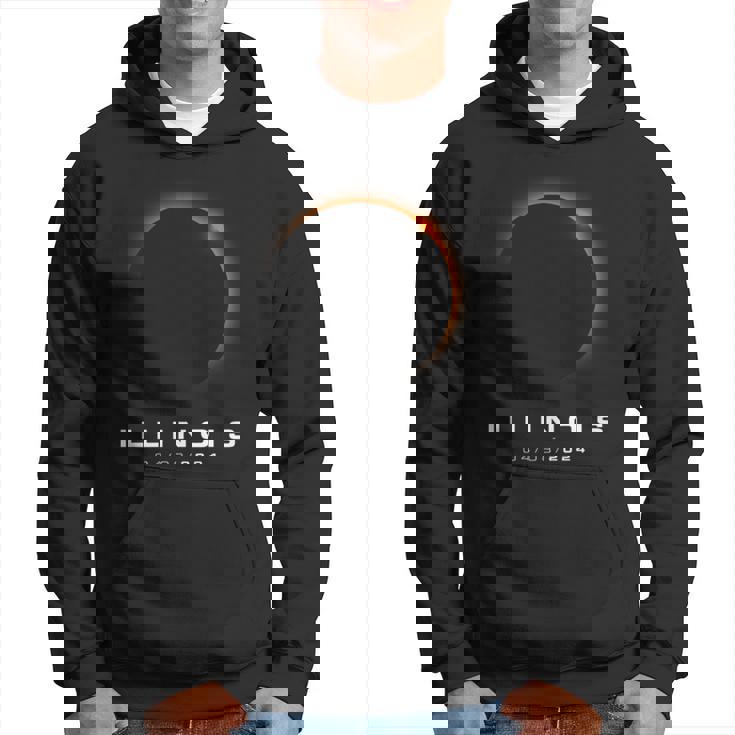 Illinois Total Solar Eclipse 2024 Illinois Solar Eclipse Hoodie