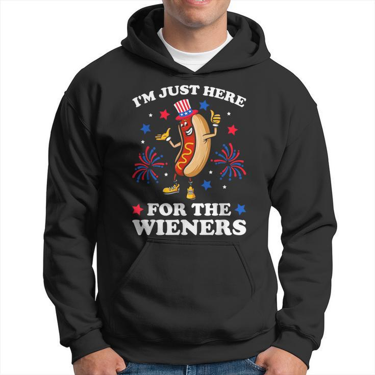 I'm Just Here For The Wieners Hot Dog 4Th Of July Hoodie