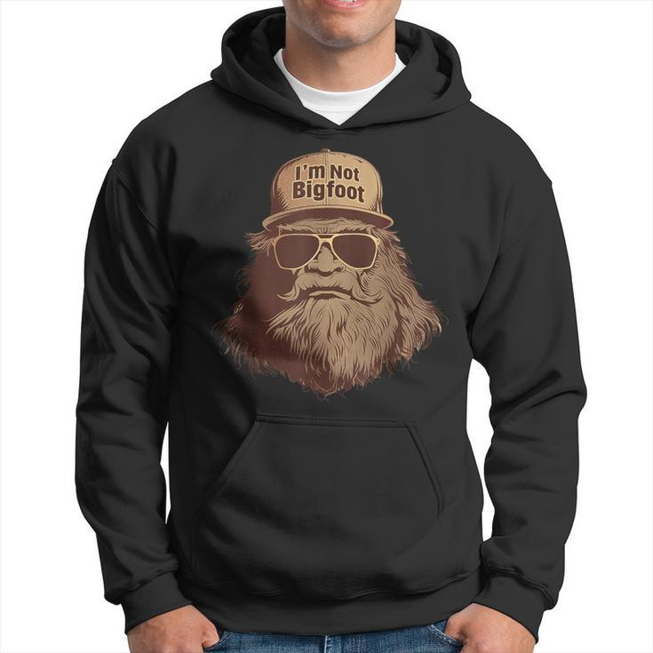 I'm Not Bigfoot Bigfoot Disguise Trucker Hat Sasquatch Hoodie