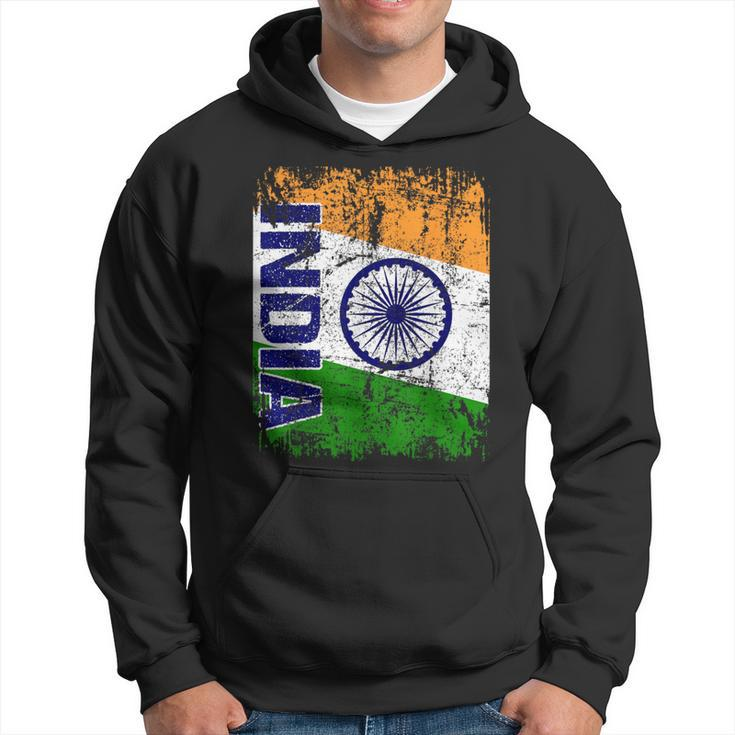 India Flag Vintage Distressed Indian Flag India Hoodie