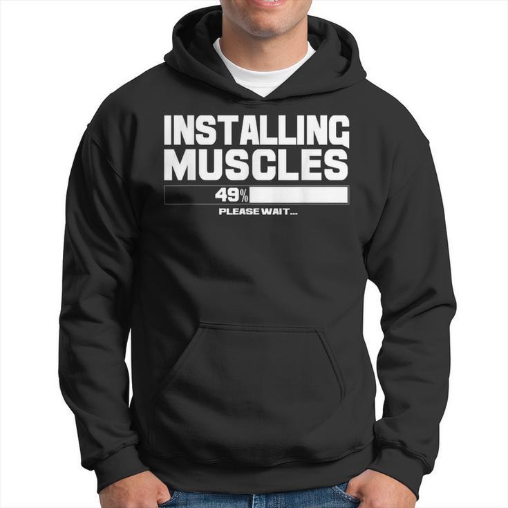 Installing Muscles Please Wait Sport Gym Fitness Women Hoodie