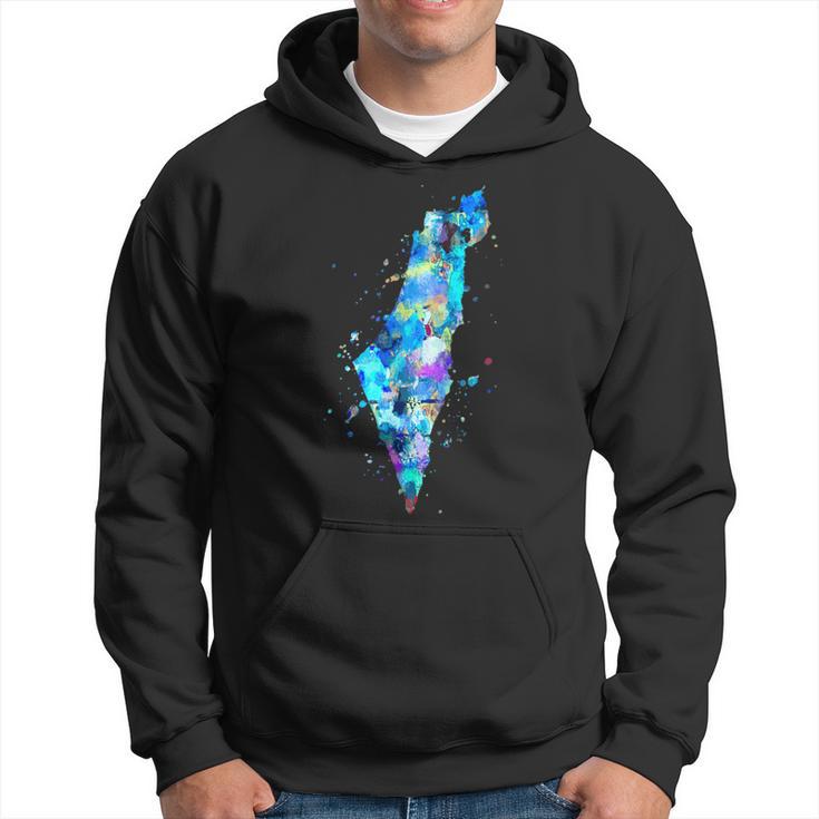 Israel And Palestinian Territories Map Hoodie