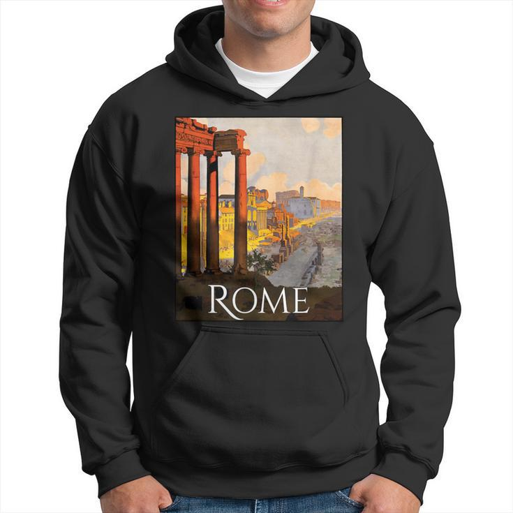 Italy Rome Souvenir T Vintage Travel Poster Graphic Hoodie