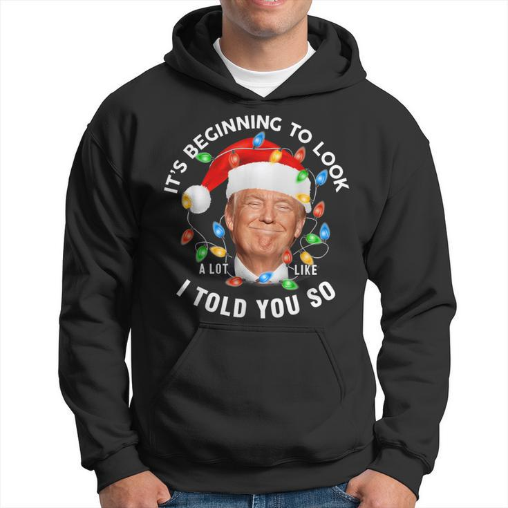 It's Beginning To Look A Lot Like I Told You So Trump Xmas Hoodie