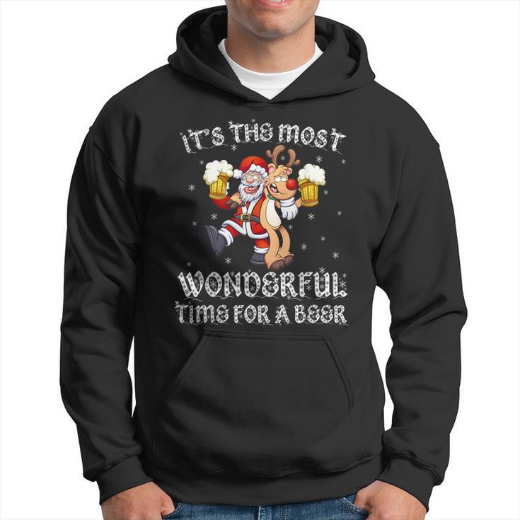 It's The Most Wonderful Time For A Beer Christmas Hoodie