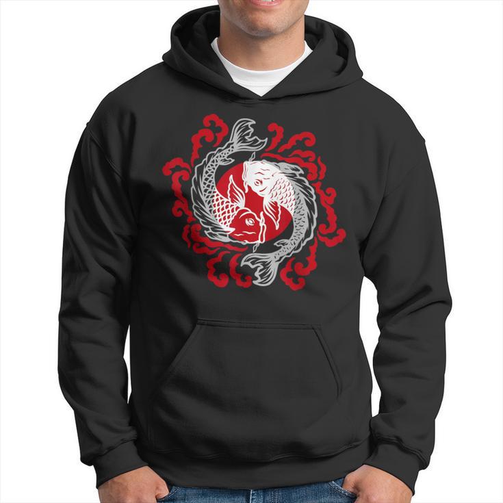 Japanese Fish Tattoo Pisces Yin Yang Hoodie