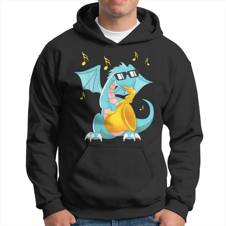 Jazz Music Lover Dragon With Saxophone Hoodie