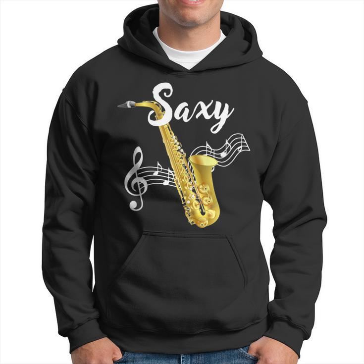 Jazz Music Lover Gold Sax Saxy Saxophone Player Hoodie