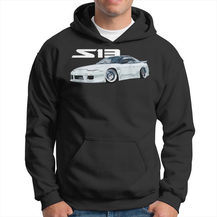 Jdm Car S13 240 Super White Drift Machine Hoodie