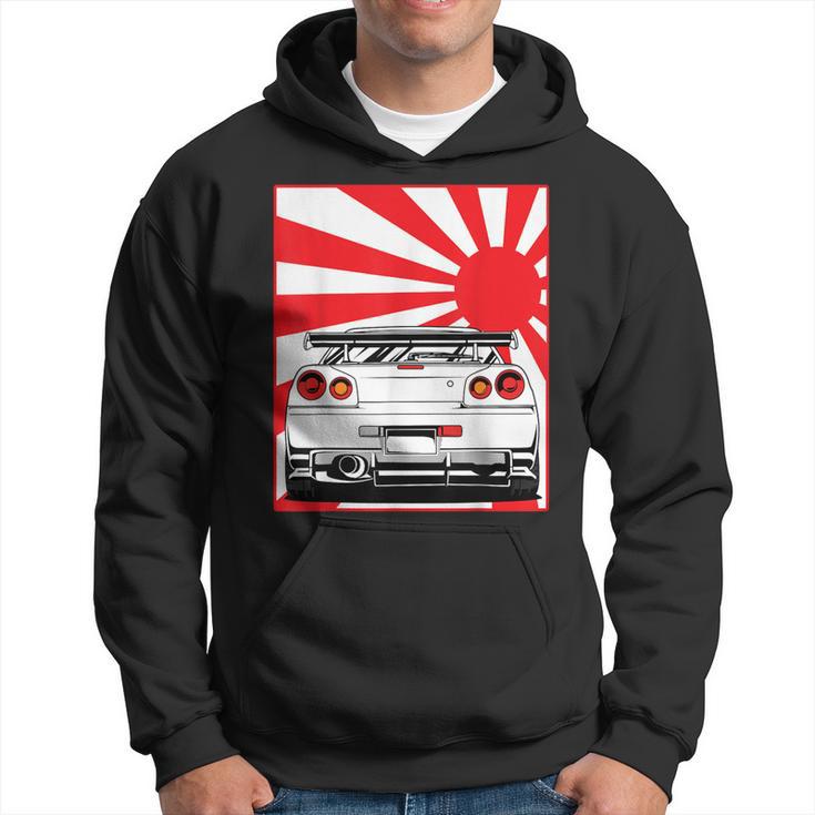 Jdm Drifting Car Race Japanese Sun Street Racing Automotive Hoodie