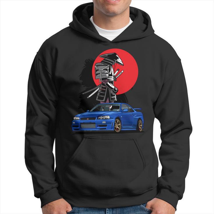 Jdm Skyline R34 Car Tuning Japan Samurai Drift Hoodie