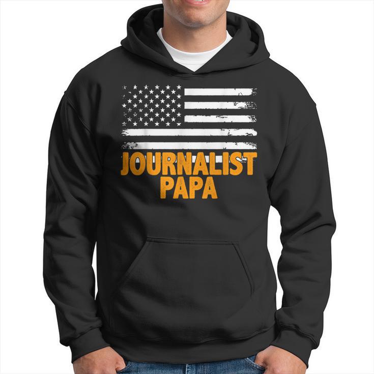 Journalist Papa Amerikanische Flaggeatertag Kapuzenpullover