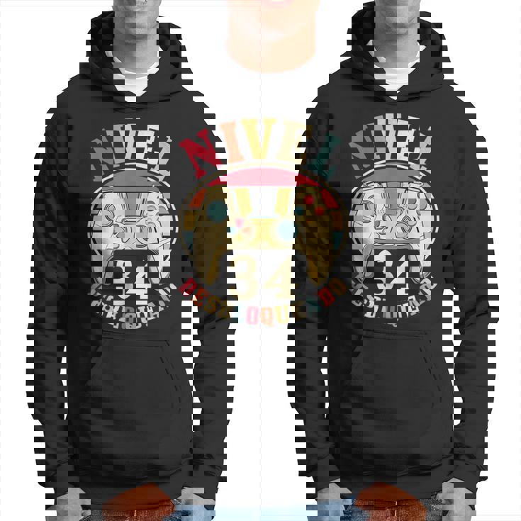 Jugador Nivel 34 Desbloqueado Cumpleaños Gaming Sudadera