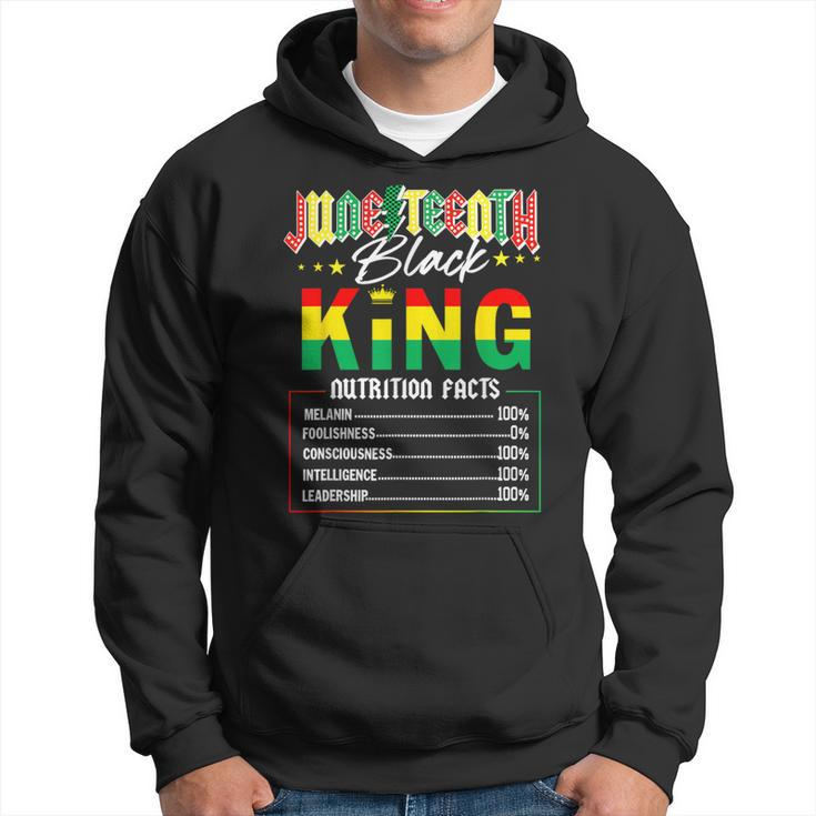 Junenth Black King Nutrition Facts Melanin African Men Hoodie