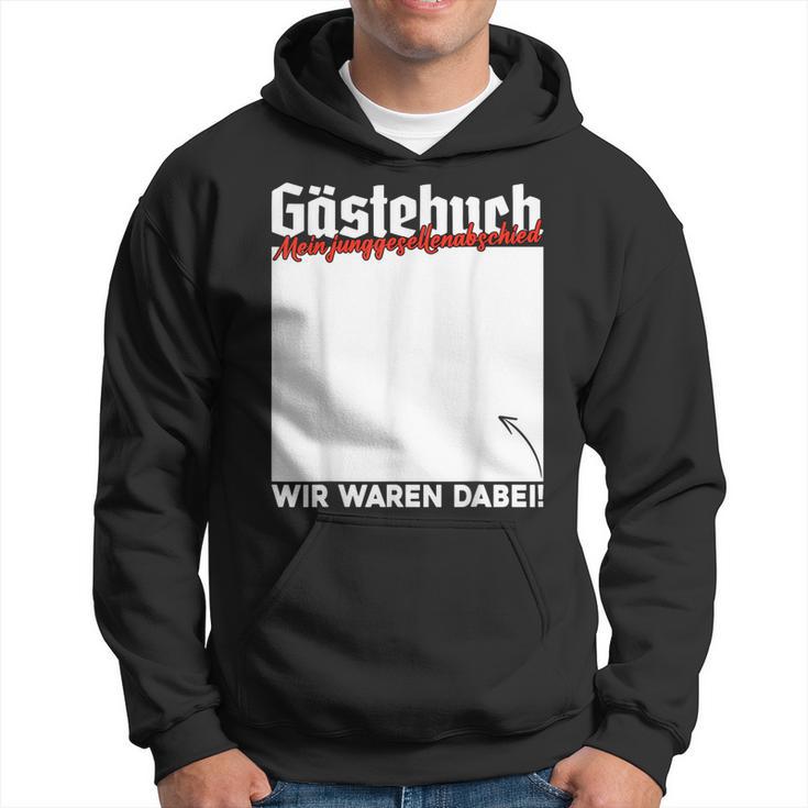 Junggesellenabschied Party Gästebuch Unterschrift Jga Kapuzenpullover