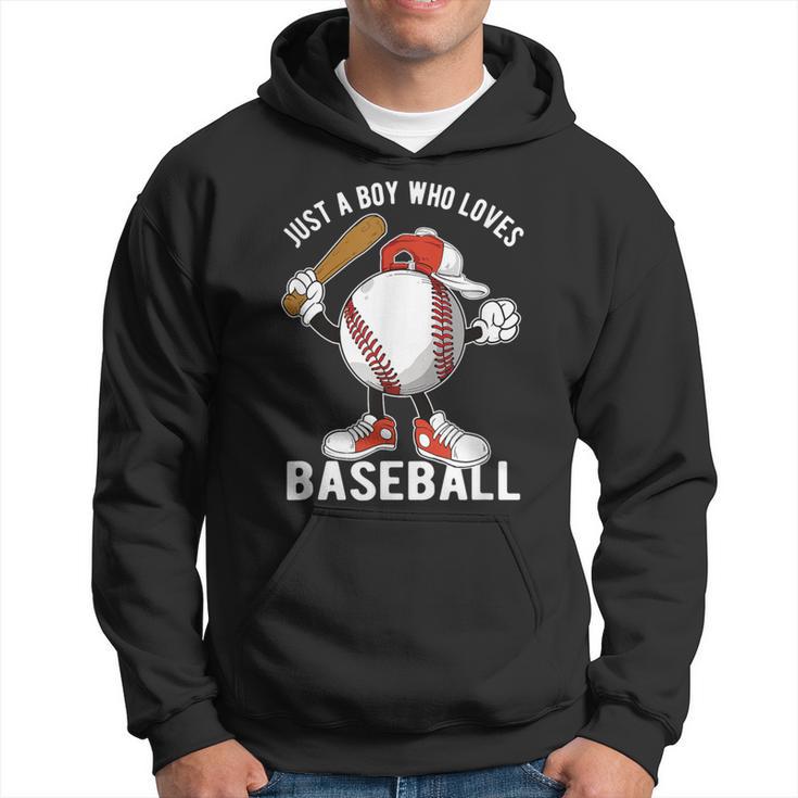 Just A Boy Who Loves Baseball Hoodie