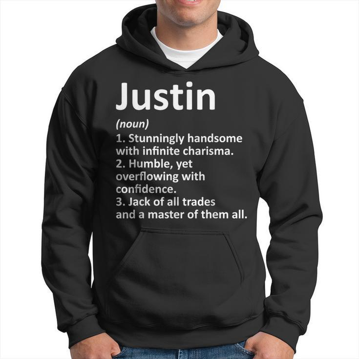 Justin Definition Personalized Name Birthday Idea Hoodie