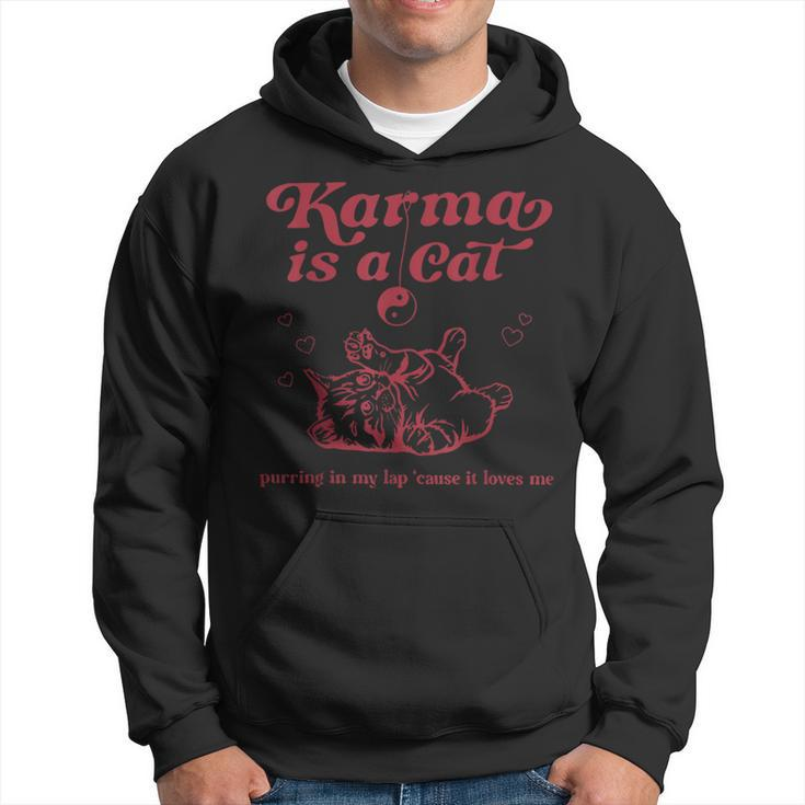 Karma Is A Cat Music Lover Fan Hoodie