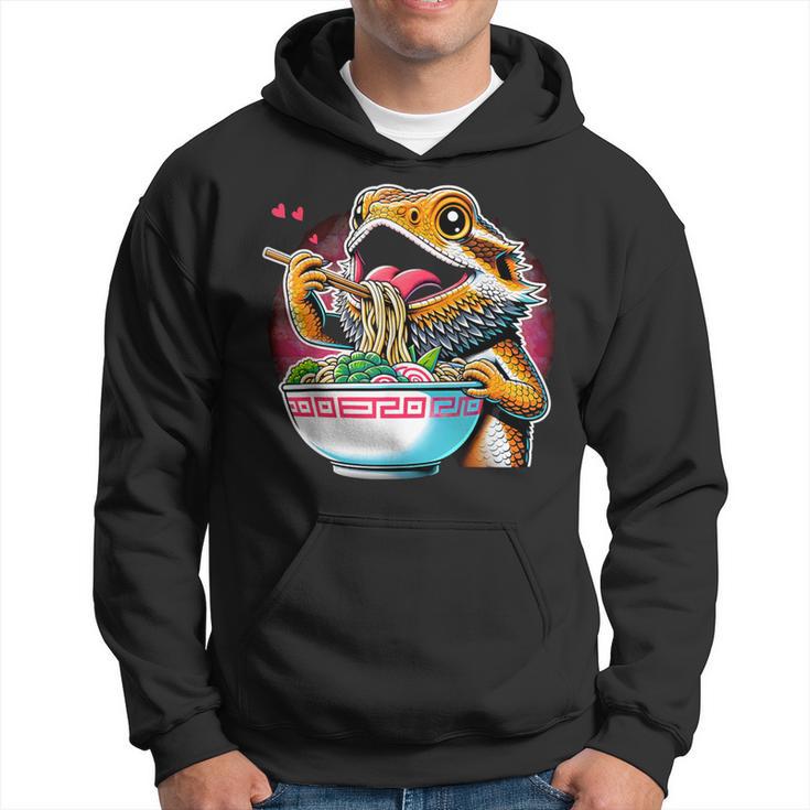 Kawaii Anime Bearded Dragon Ramen Hoodie