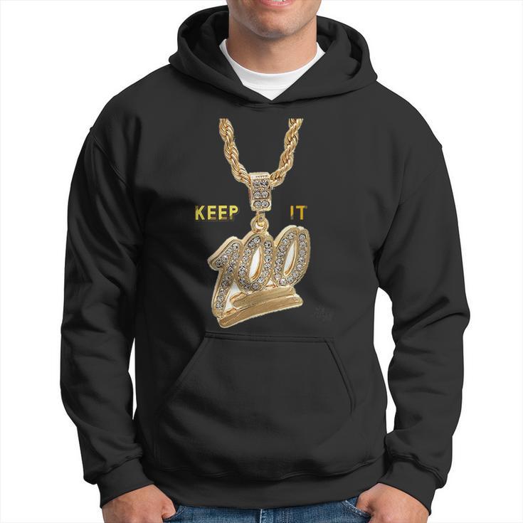 Keep It 100 Keep It Real Hip Hop Rap Music Hoodie