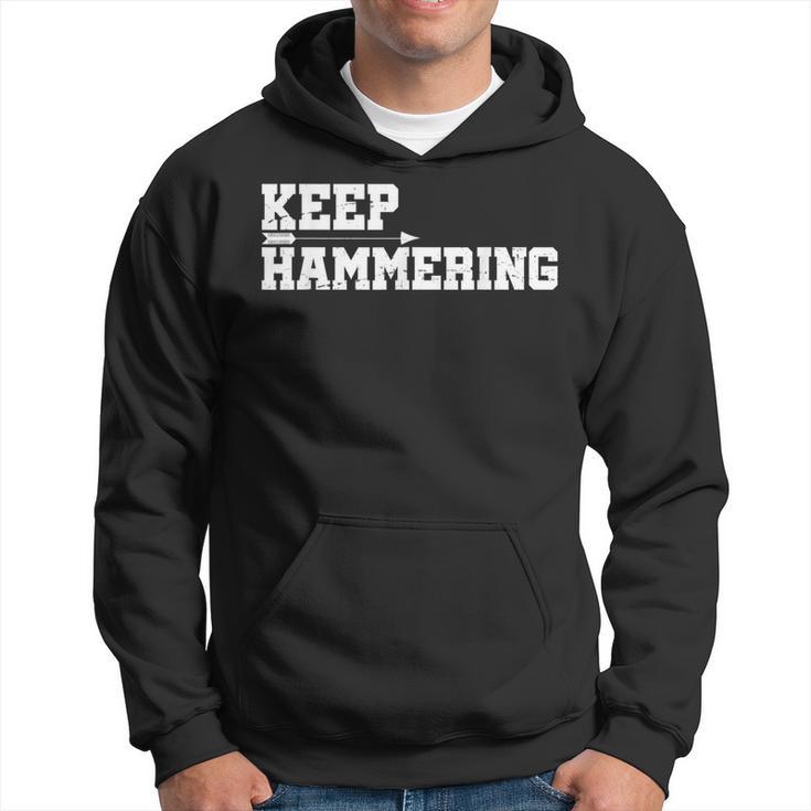 Keep Hammering Archery Motivational-Archery Bow Hunting Hoodie