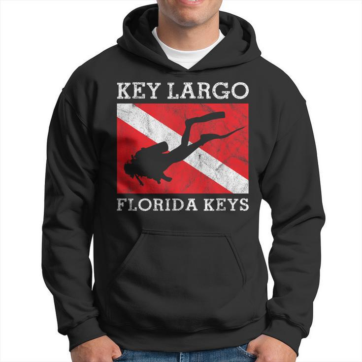 Key Largo Florida Scuba Dive Flag Souvenir Hoodie