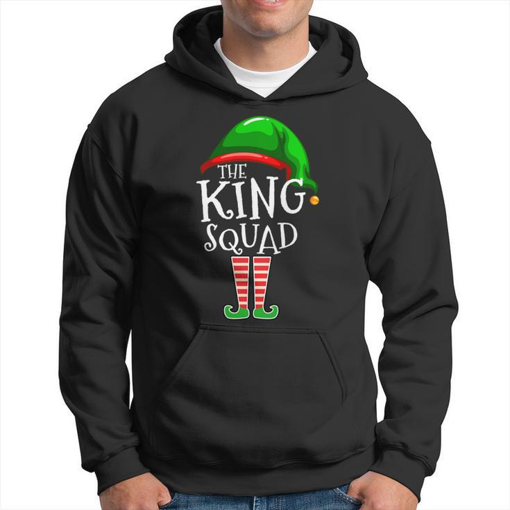 King Family Name Squad Group Matching Elf Christmas Hoodie