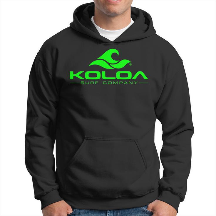 Koloa Surf Classic Wave Green Logo Hoodie