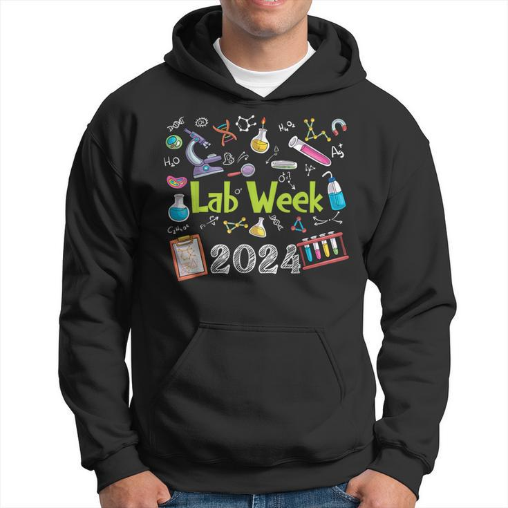 Lab Week 2024 Retro Medical Laboratory Tech Lab Week Hoodie