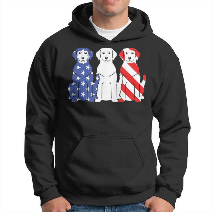 Labrador Retriever American Flag 4Th Of July Dog Graphic Hoodie