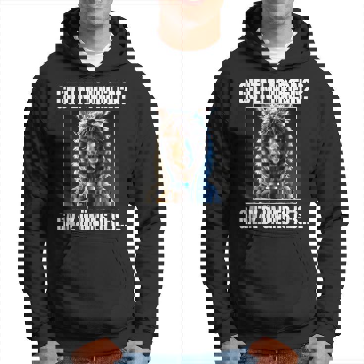 Lama Kaffee Morgenschen Guten Morgen Ganz Thinnes Ice Cream Hoodie