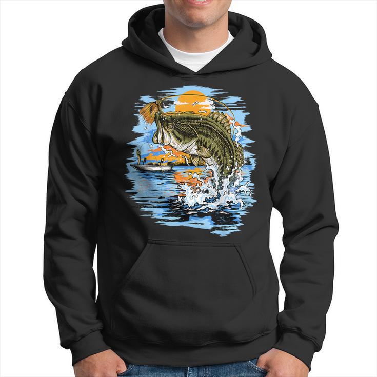 Large Mouth Bass Fishing Hoodie