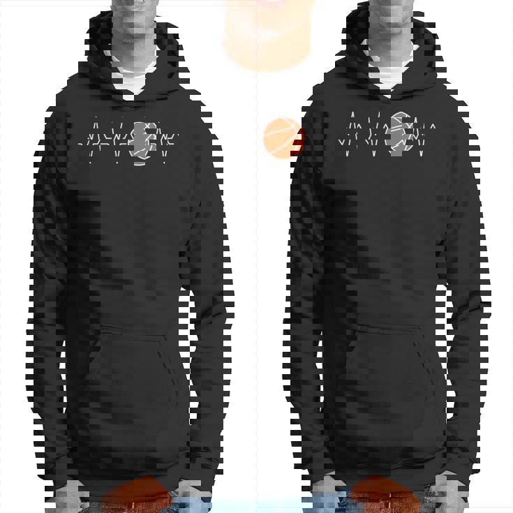 Latido Del Corazón De Baloncesto – Bball Ekg Pulse Line Jugadores Divertidos Sudadera