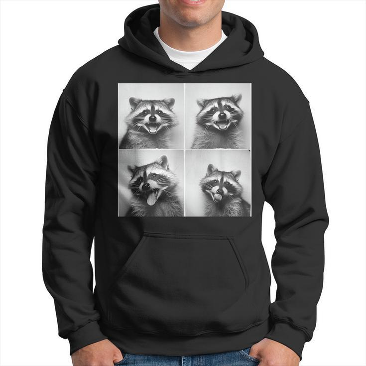 Laughing Raccoon Face Trash Raccoons Unique Quirky Animal Hoodie
