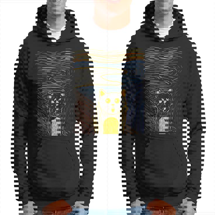 Le Cri Chat De L'art Artiste Expressionniste Sweat à capuche