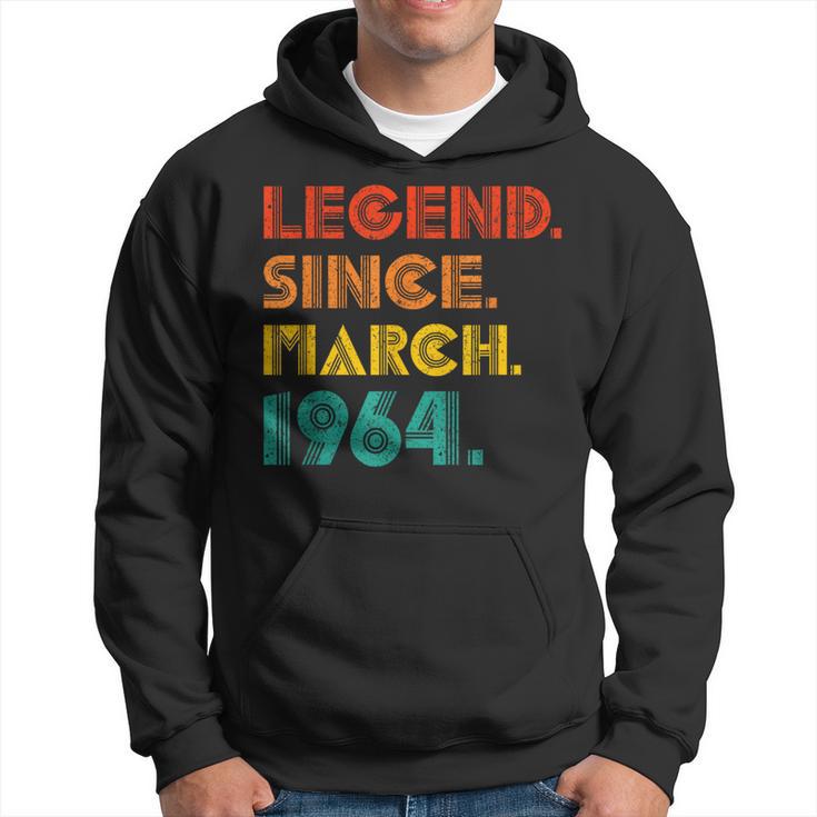 Legend Since March 1964 Birth Of Birthday 1964 Idea Vintage Hoodie