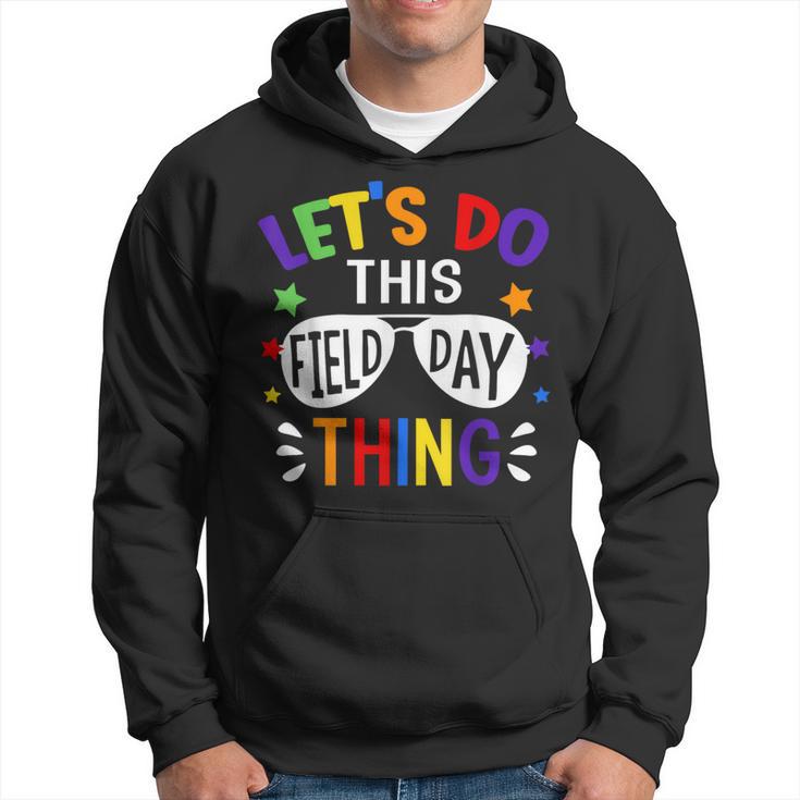 Let's Do This Field Day Thing School Quote Sunglasses Boys Hoodie