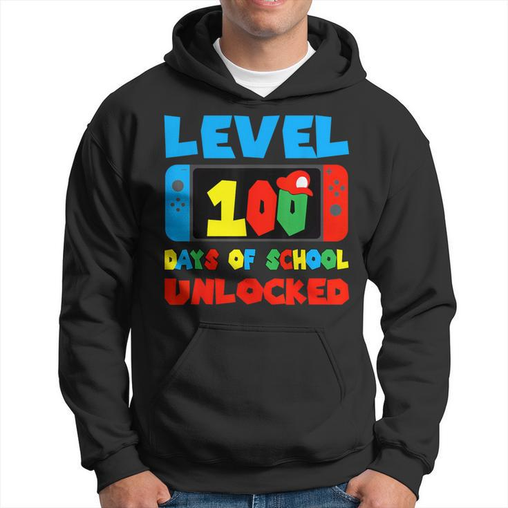 Level 100 Days Of School Unlocked Video Games Boys Gamer Hoodie