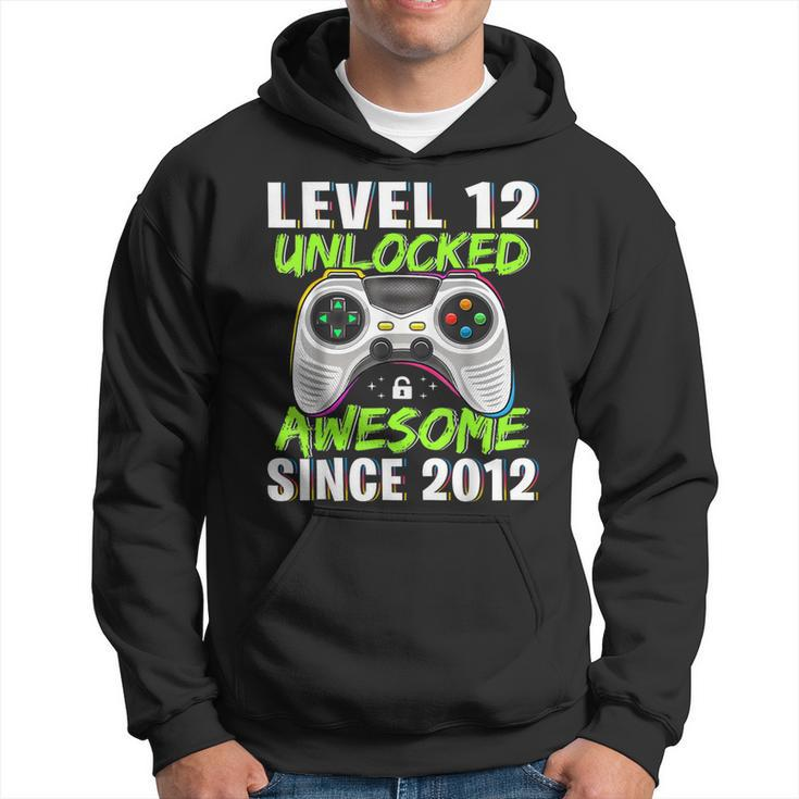 Level 12 Unlocked Awesome Since 2012 12Th Birthday Boys Hoodie