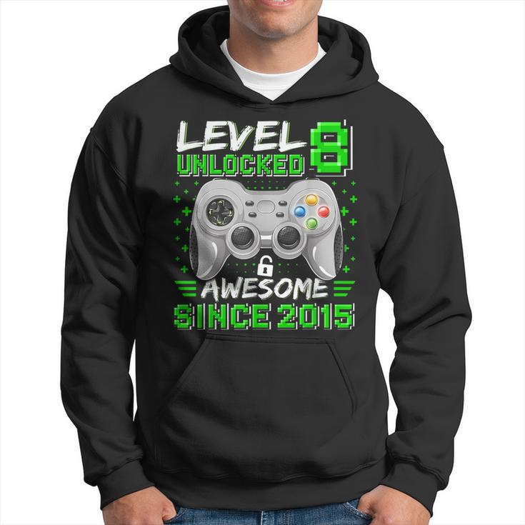 Level 8 Unlocked Awesome 2015 Video Game 8Th Birthday Gamer Hoodie