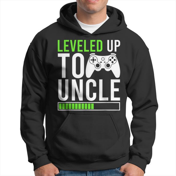 Leveled Up Promoted To Uncle 2024 New Uncle Video Game Hoodie